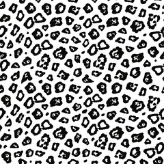 Seamless pattern inspirated by the fur of a jaguar, isolated vector background