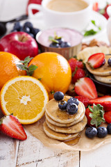 Colorful and tasty breakfast