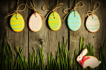 Fototapety  Wielkanocne domowe piernikowe ciasteczka