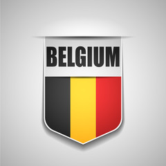 Belgium shield sign