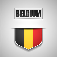 Belgium shield sign