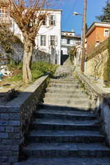 Fototapeta na wymiar Stairs in old town of Xanthi, East Macedonia and Thrace, Greece