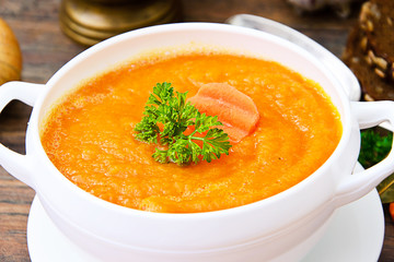 Carrot Cream Soup Diet Food