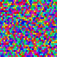 Seamless abstract texture of colored brick wall