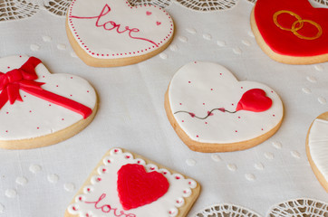 San Valentín - wedding cookies.