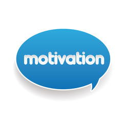 Motivation label speech bubble