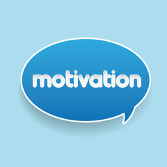 Motivation label speech bubble