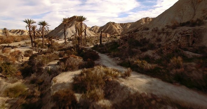 Sierra Alhamila, Desierto De Tabernas. Aerial shots in Andalusia, Spain. Native camera files