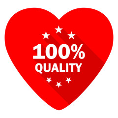 quality red heart valentine flat icon