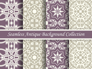 Antique seamless background collection_83