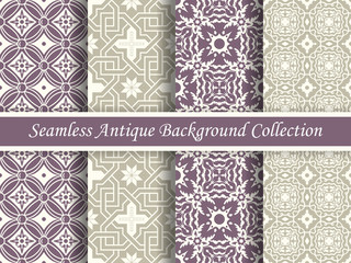 Antique seamless background collection_87