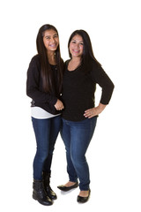 A mother and her teenage daughter