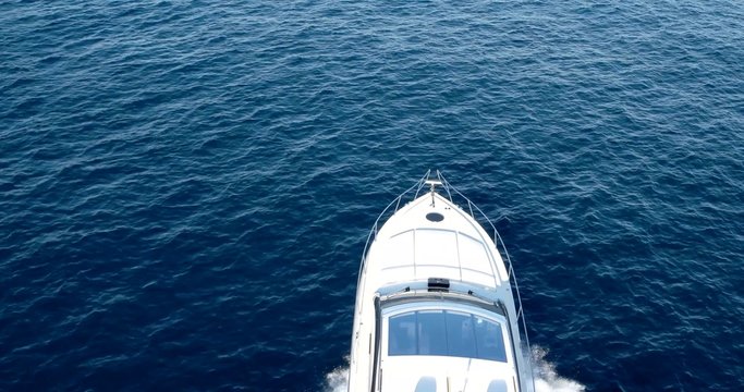 luxury motor boat, aerial view, rio yachts best italian yacht
