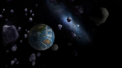 Large Asteroids approaching Earth