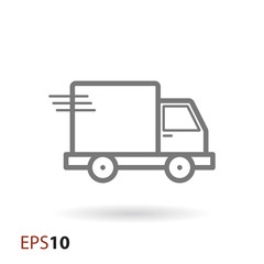 Fast delivery car icon for web and mobile