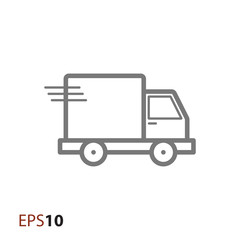 Fast delivery car icon for web and mobile