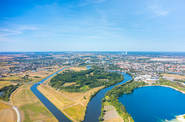 Aerial view of Opole