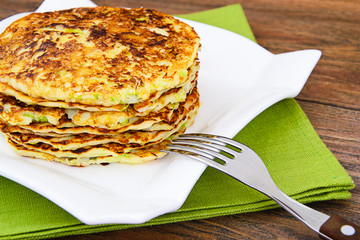 Diet Food Pancakes with Cabbage