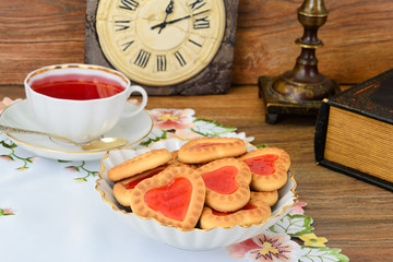 Cookies in the Shape of Hearts.