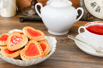 Cookies in the Shape of Hearts.