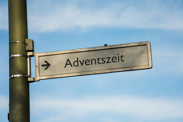 Fototapeta premium Schild 67 - Adventszeit