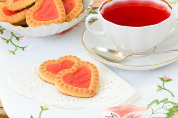 Cookies in the Shape of Hearts.