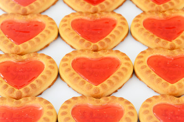 Cookies in the Shape of Hearts.
