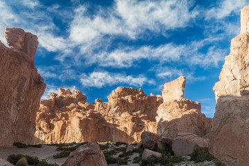 Fototapeta premium Rock formation called Italia perdida in Bolivia