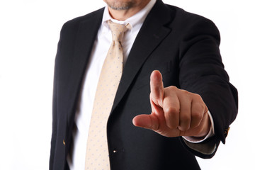asian businessman on white background