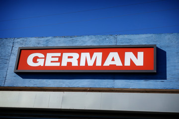 german auto repair sign