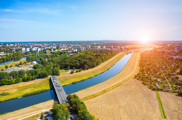 Sunset above Opole