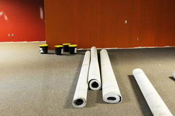 carpet installment in new office