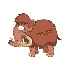 Vector image of  mammoth.
