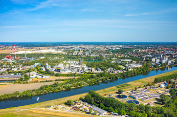 Aerial view of Opole