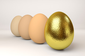 row of eggs