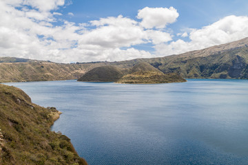 Fototapeta premium Crater lake Laguna Cuicocha, Ecuador