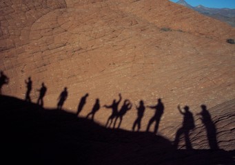 Shadows in the Utah mountains