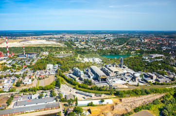 Aerial view of Opole