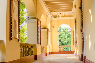 corridor of an old building