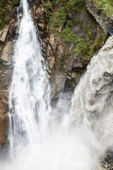 Obraz premium Agoyan falls on river Pastaza in Ecuador