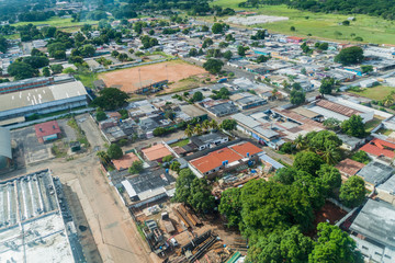 Aerial view of Ciudad Bolivar, Venezuela