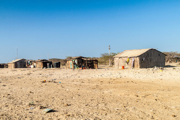 Village Cabo de la Vela located on La Guajira peninsula, Colombia