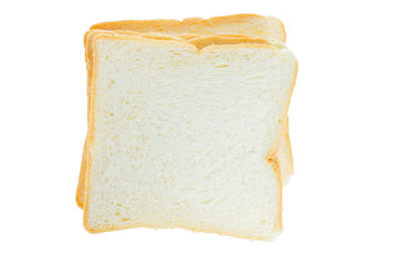 Bread overlays on white background