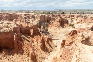 Rock formations of Tatacoa desert, Colombia