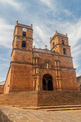 Fototapeta na wymiar Cathedral Inmaculada Concepcion in Barichara village, Colombia