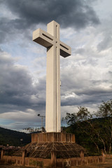 Imposing cross overlooking San Gil town, Colombia