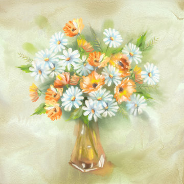 Flowers Bouquet in Vase