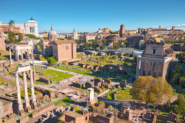 Fototapeta premium The Roman Forum in Rome, Italy
