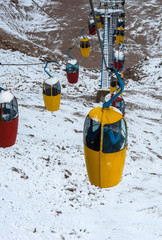 Cableway at Cristallo Mountain, Dolomites