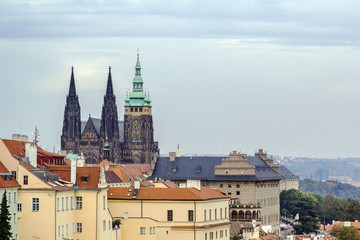 Fototapeta premium view of St. Vitus Cathedral, Prague